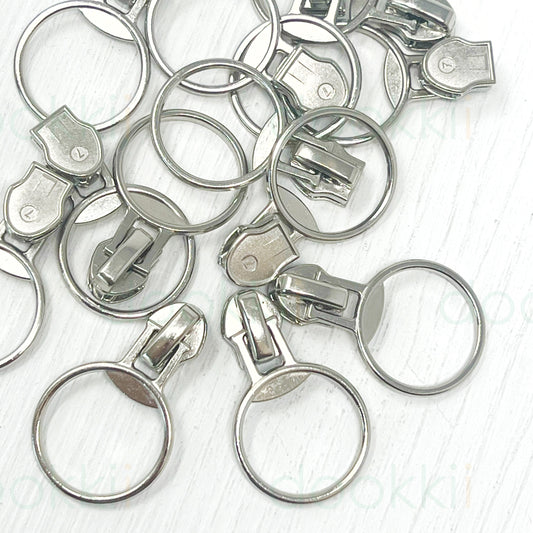 Round Zip Sliders - 6mm/No.5