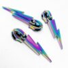 Zip Sliders - 6mm/No.5 - Lightning Bolt - Rainbow