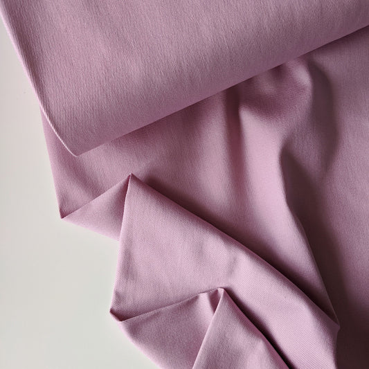 Yarn Dyed Stretch Denim - Soft Pink