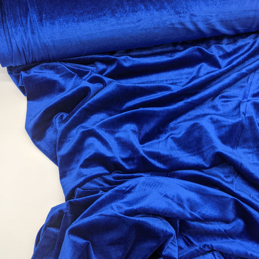 Stretch Velvet - Royal Blue