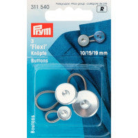 Prym Flexi Buttons With Loop 10/15/19mm
