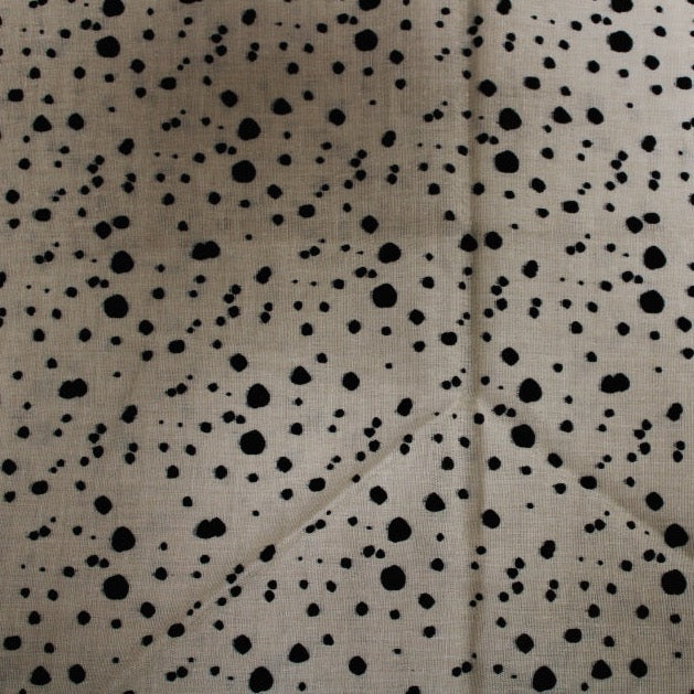 Inky Spots Double Gauze - Sand