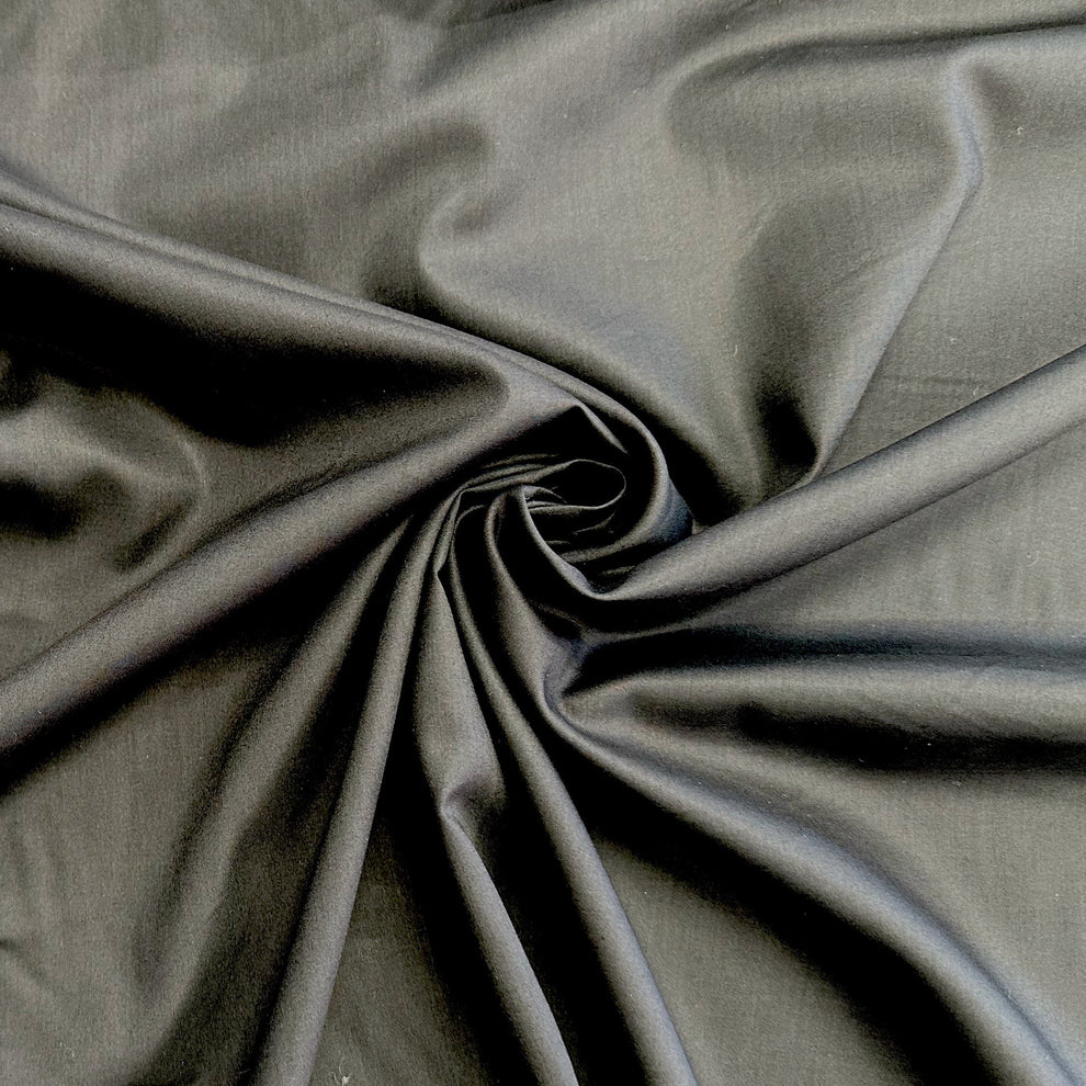 Supima Cotton Lawn Black Jenny Stitches Fabrics