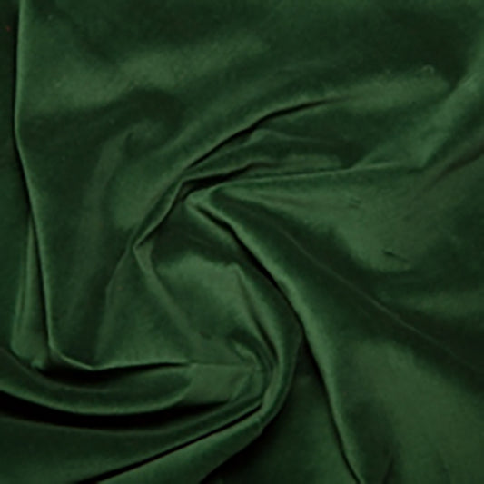 100% Cotton Velvet - Bottle Green