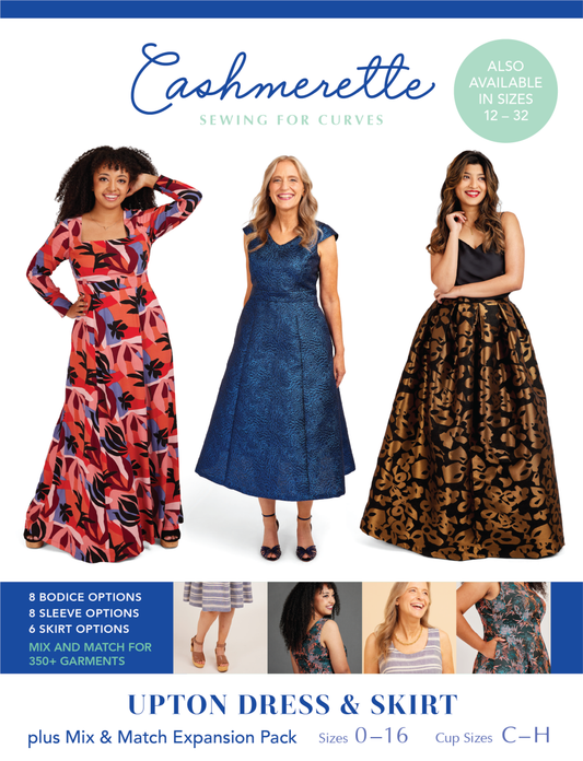 Cashmerette Upton Dress & Skirt Mix & Match Expansion Pack - Sizes 0-16