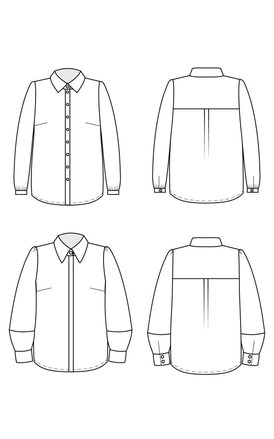 Cashmerette Vernon Shirt Sizes 0-16