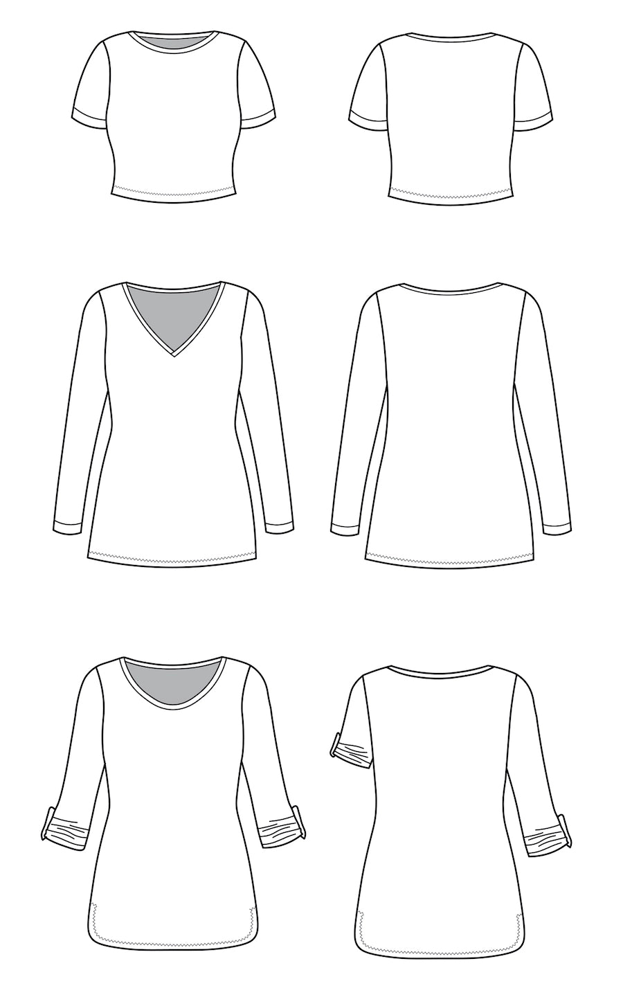Cashmerette Concord T Shirt Sizes 0-16