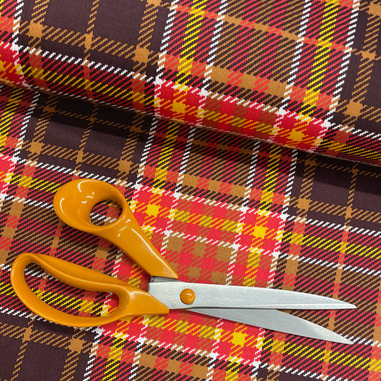 Chocolate Orange Cotton Sateen