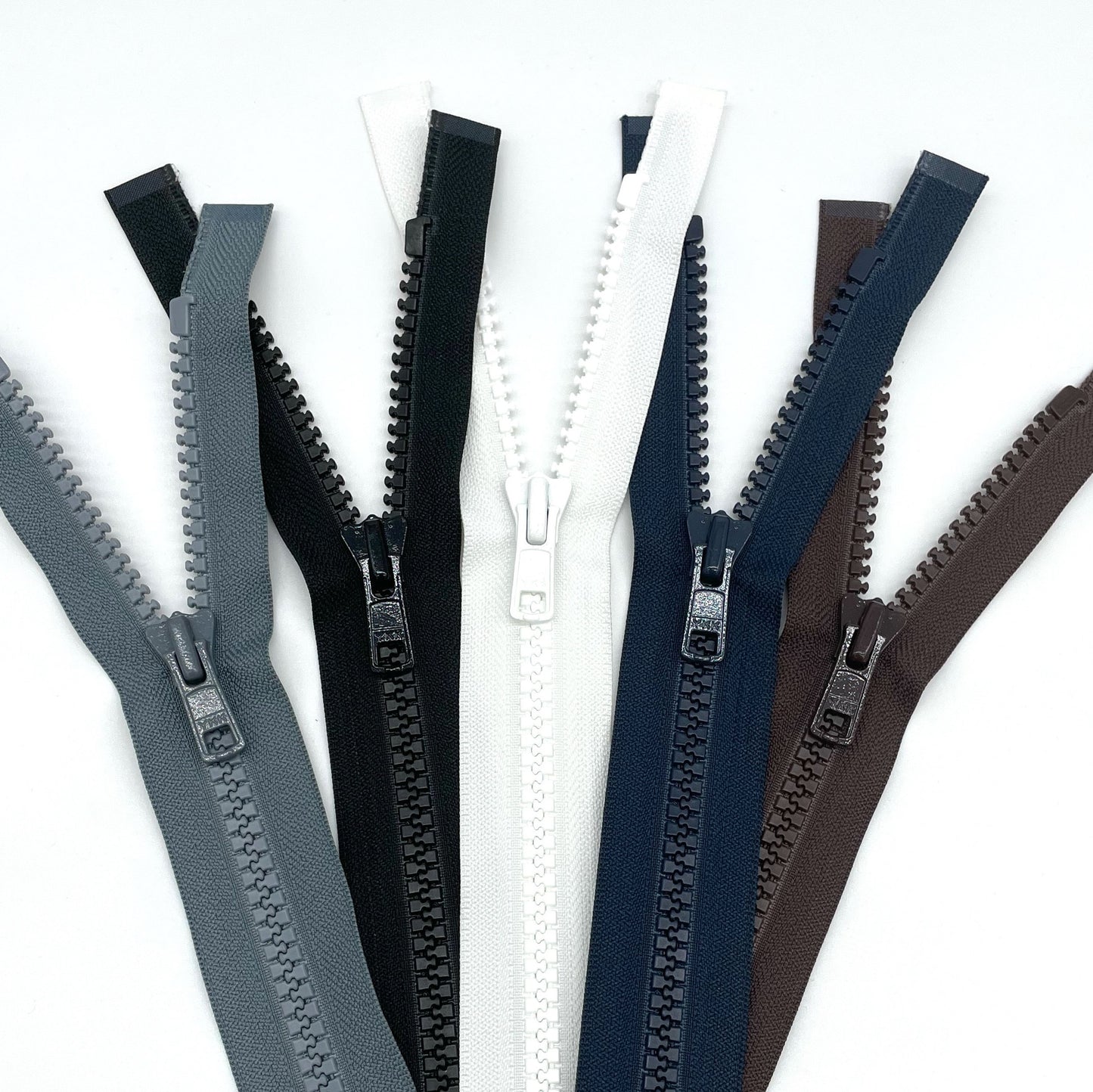 Chunky Plastic Open End Zippers