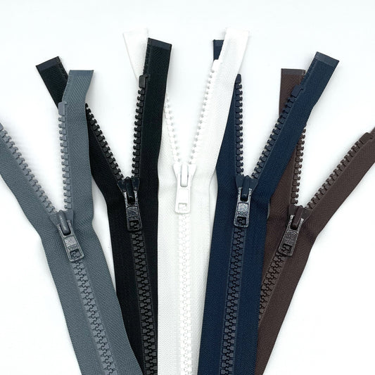 Chunky Plastic Open End Zippers
