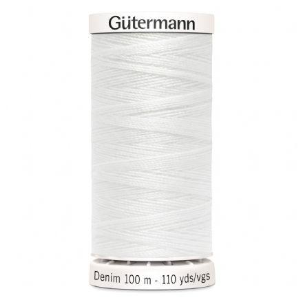 Gutermann Denim Thread 100m - 1016 (White)