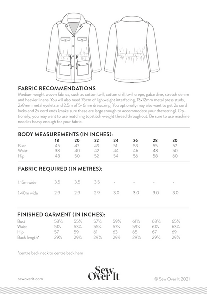 Sew Over It Dorothy Jacket