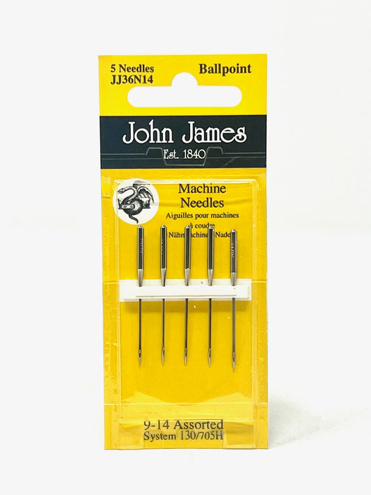 John James Machine Needles - Ball Point - Assorted Sizes
