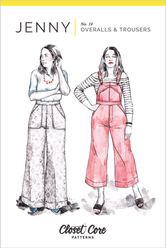 Closet Core Patterns Jenny Trousers and Overalls