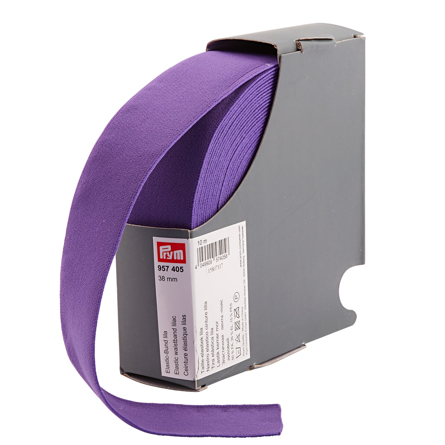 Prym Elastic Waistband - Lilac 38mm