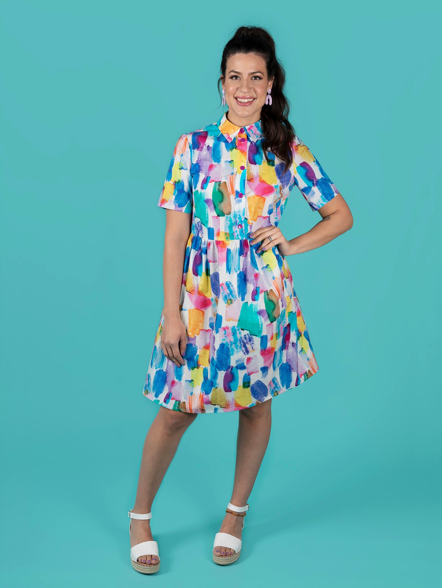 Tilly and the Buttons Lyra Shirt Dress - Sizes UK 6-34