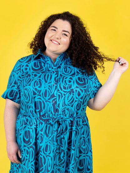 Tilly and the Buttons Lyra Shirt Dress - Sizes UK 6-34