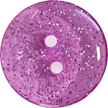 2 Hole Glitter Buttons