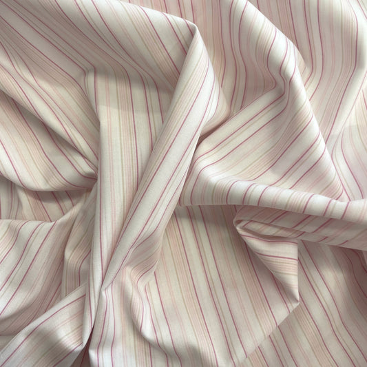 Pink Pin Stripe Shirting