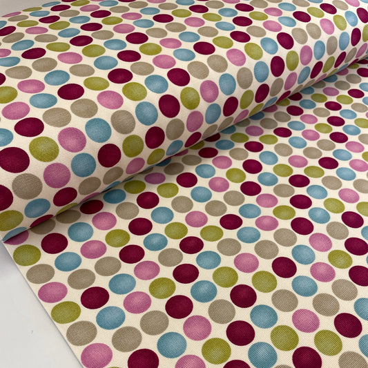 Pink Spot Cotton Duck