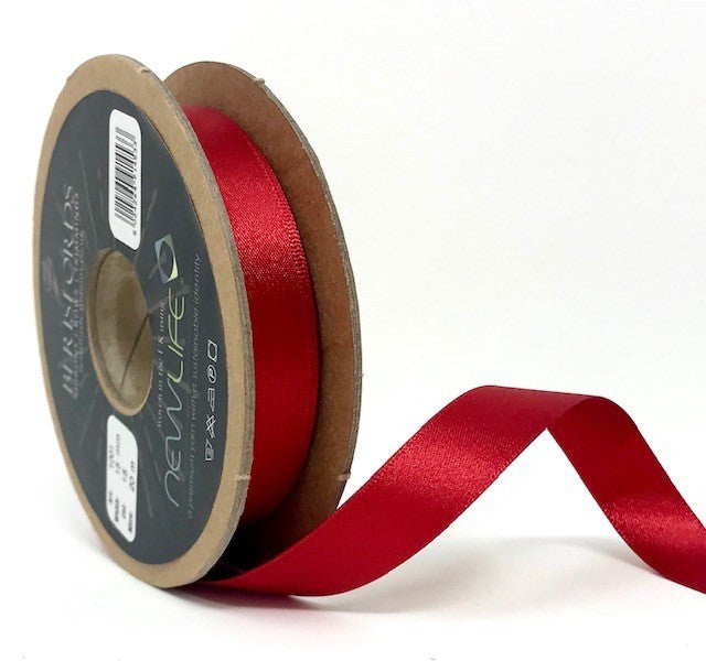 Berisfords NewLife Satin Ribbon - Red