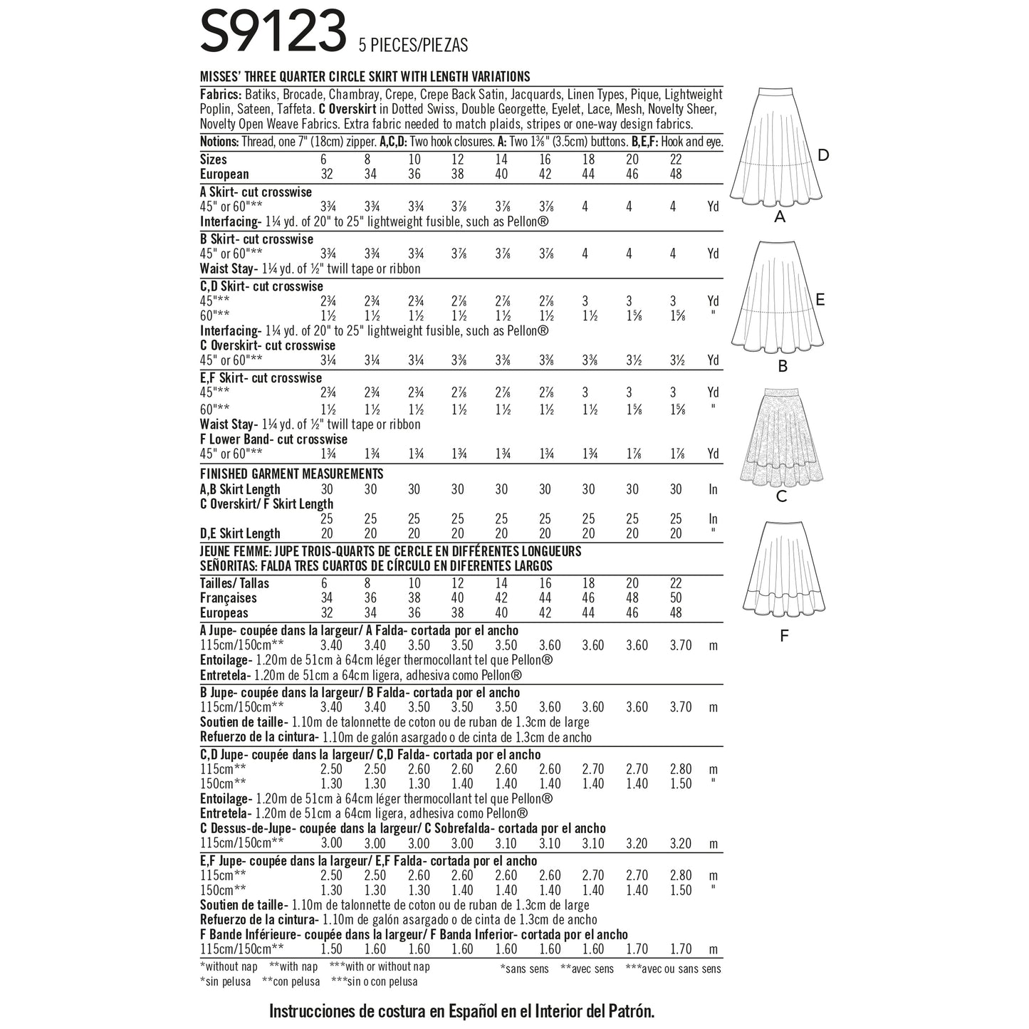 Simplicity 9123