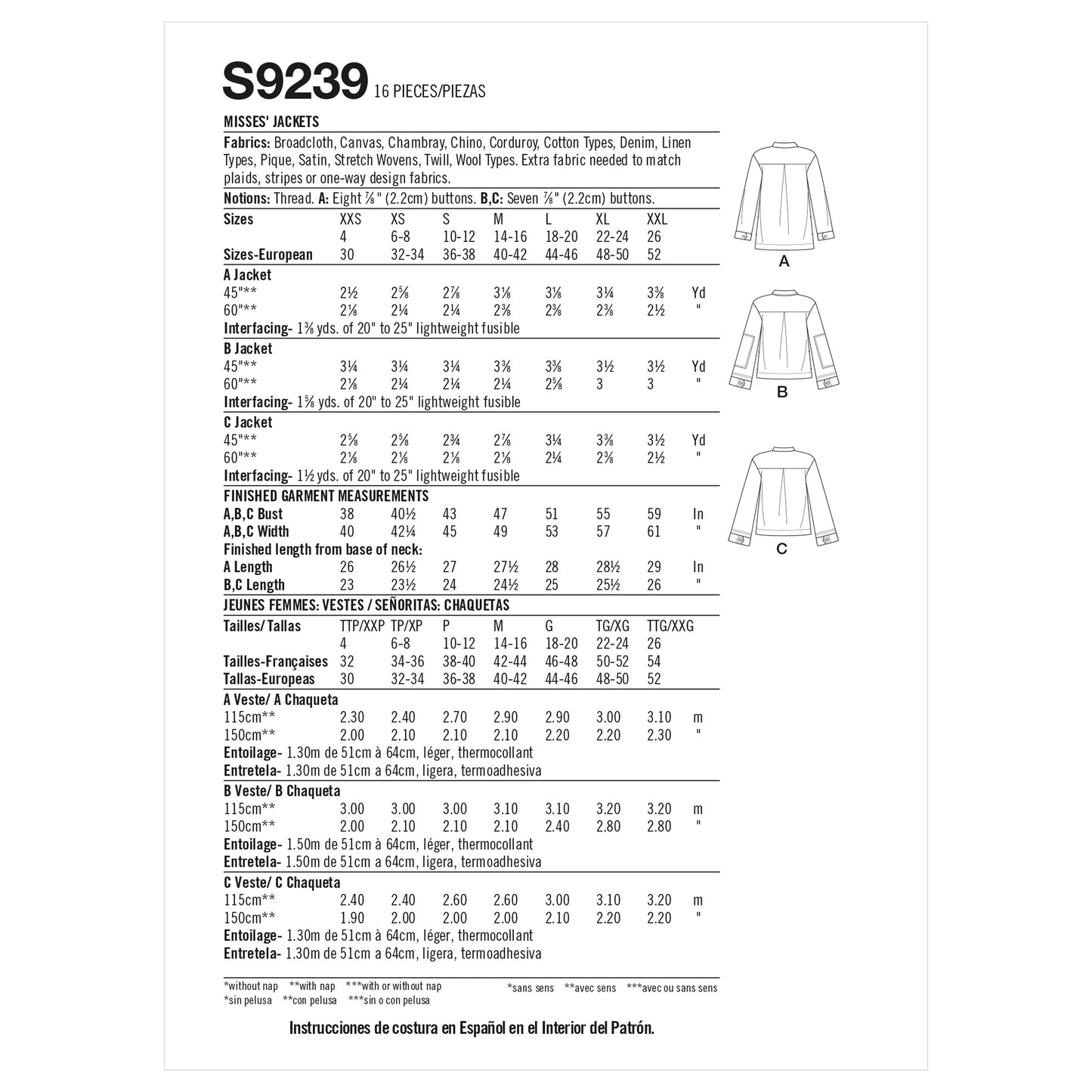 Simplicity 9239
