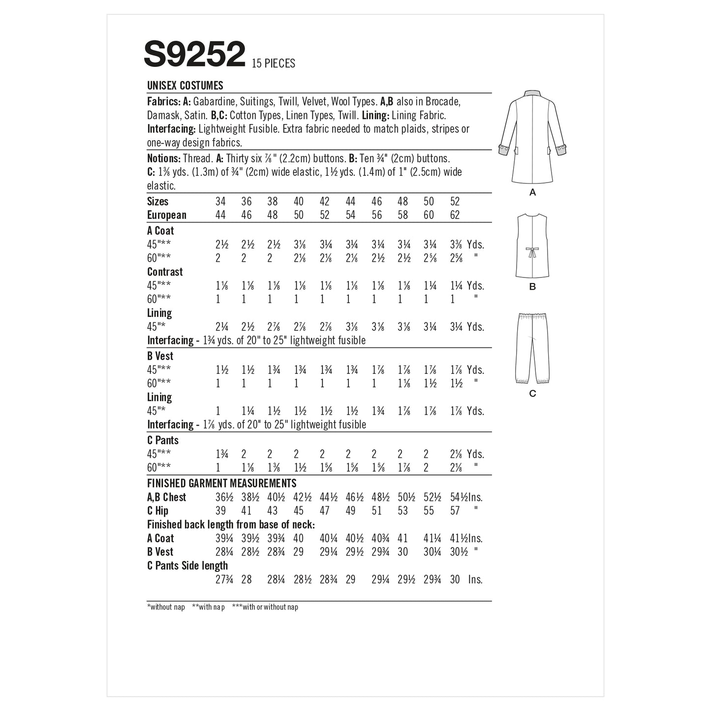 Simplicity 9252