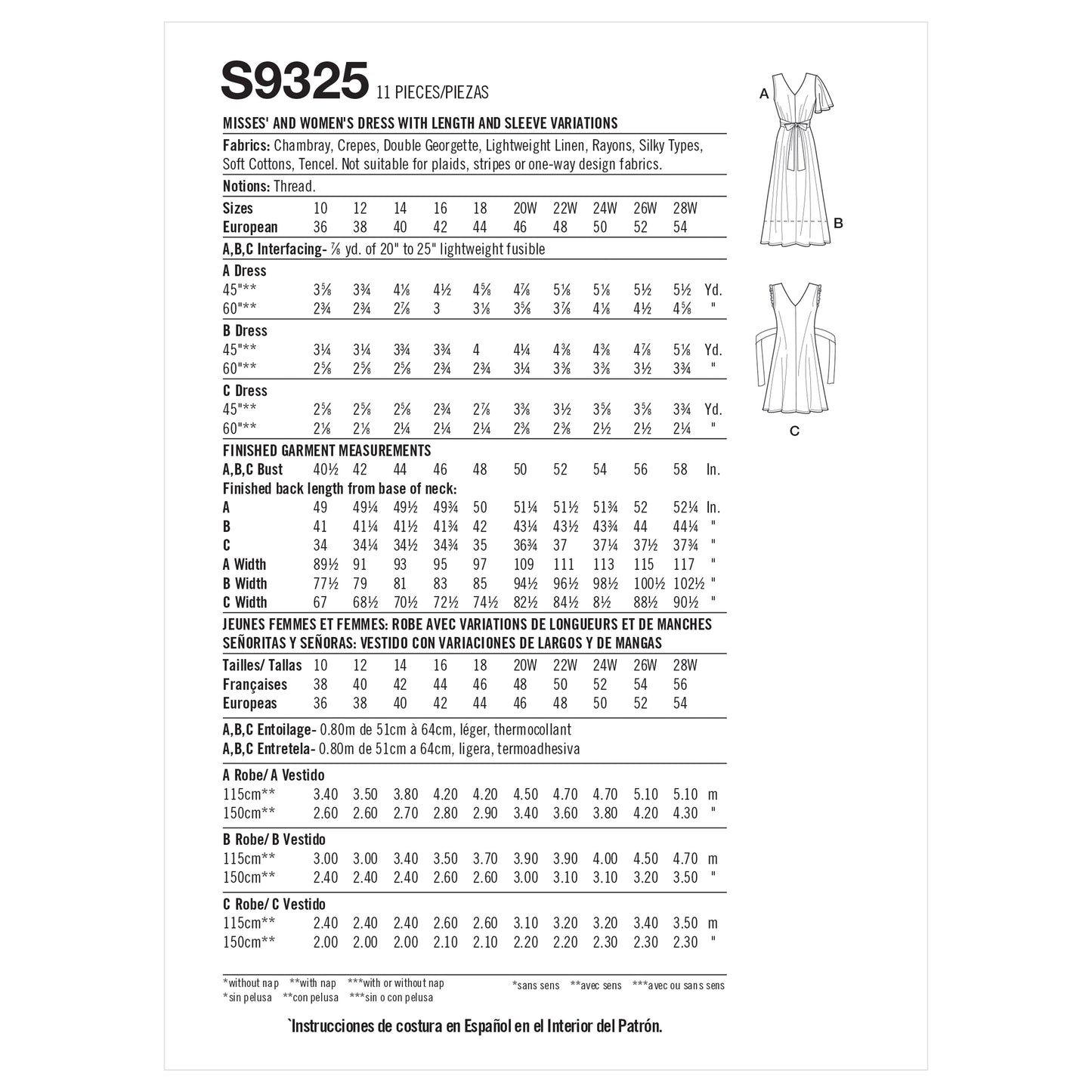 Simplicity 9325