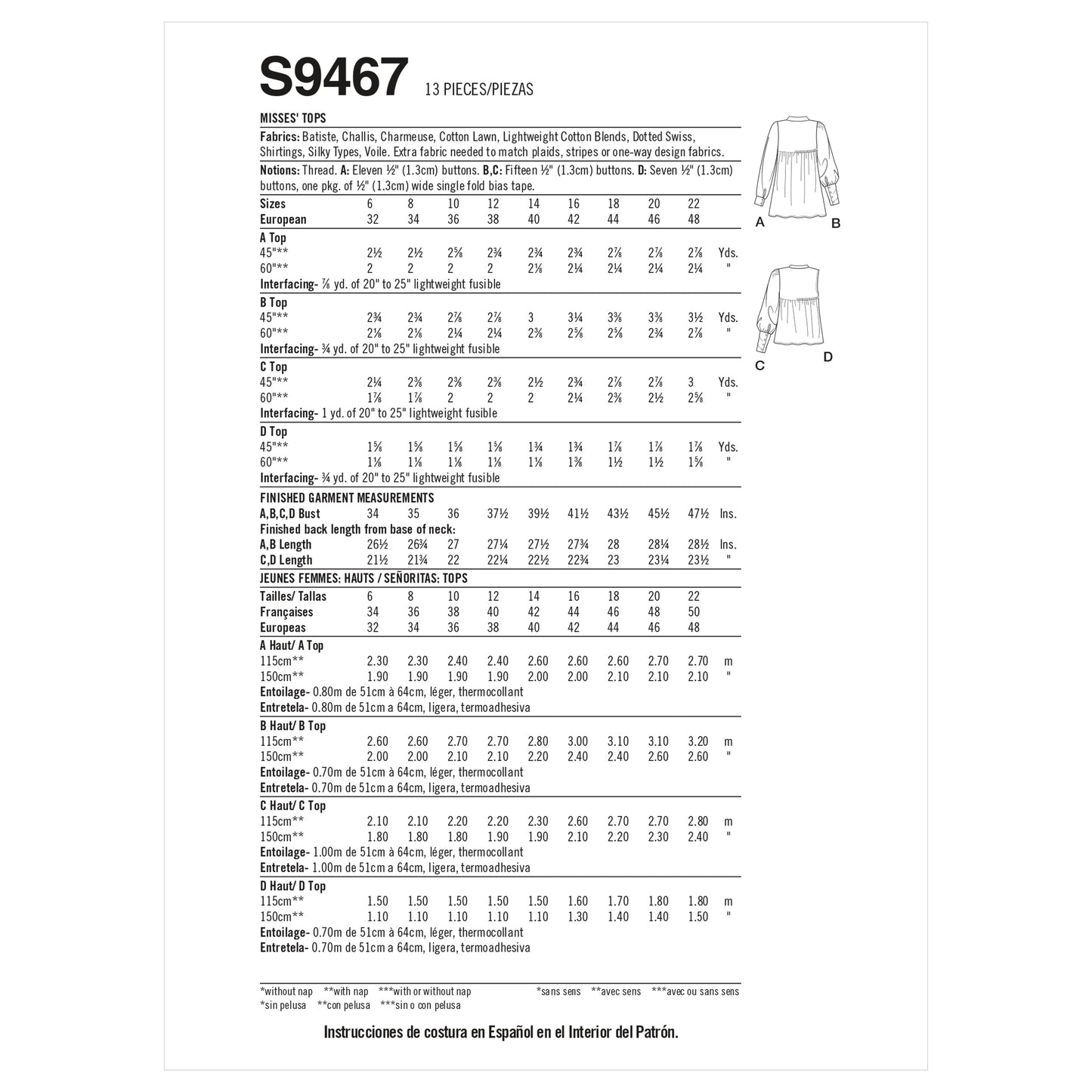 Simplicity 9467