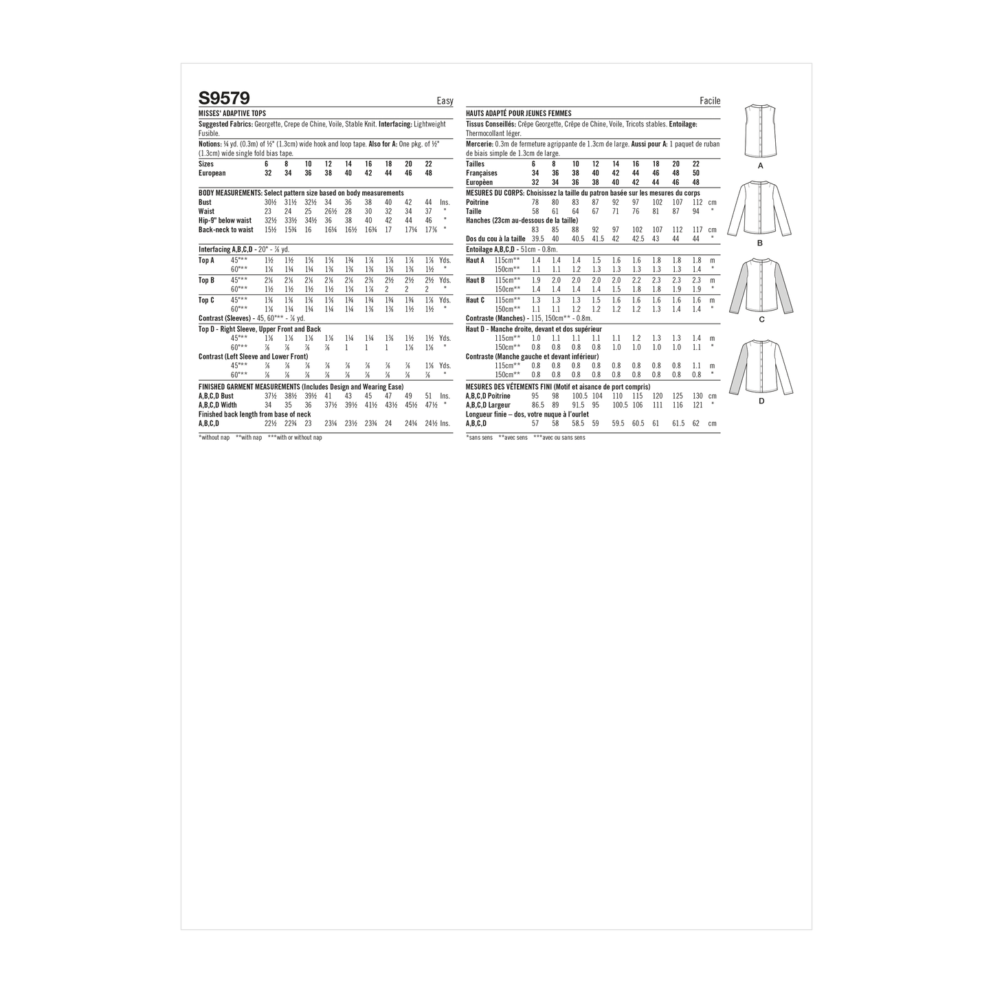 Simplicity 9579