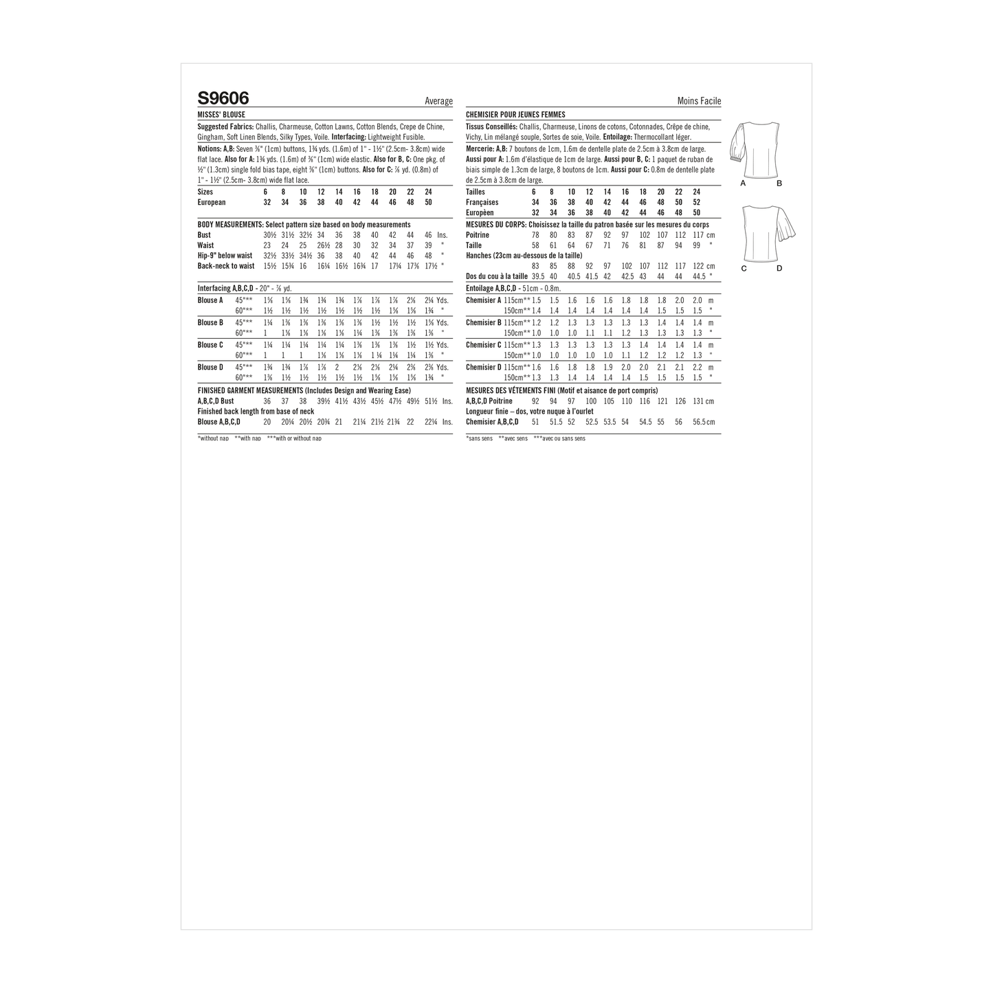 Simplicity 9606