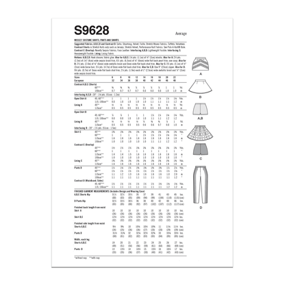 Simplicity 9628