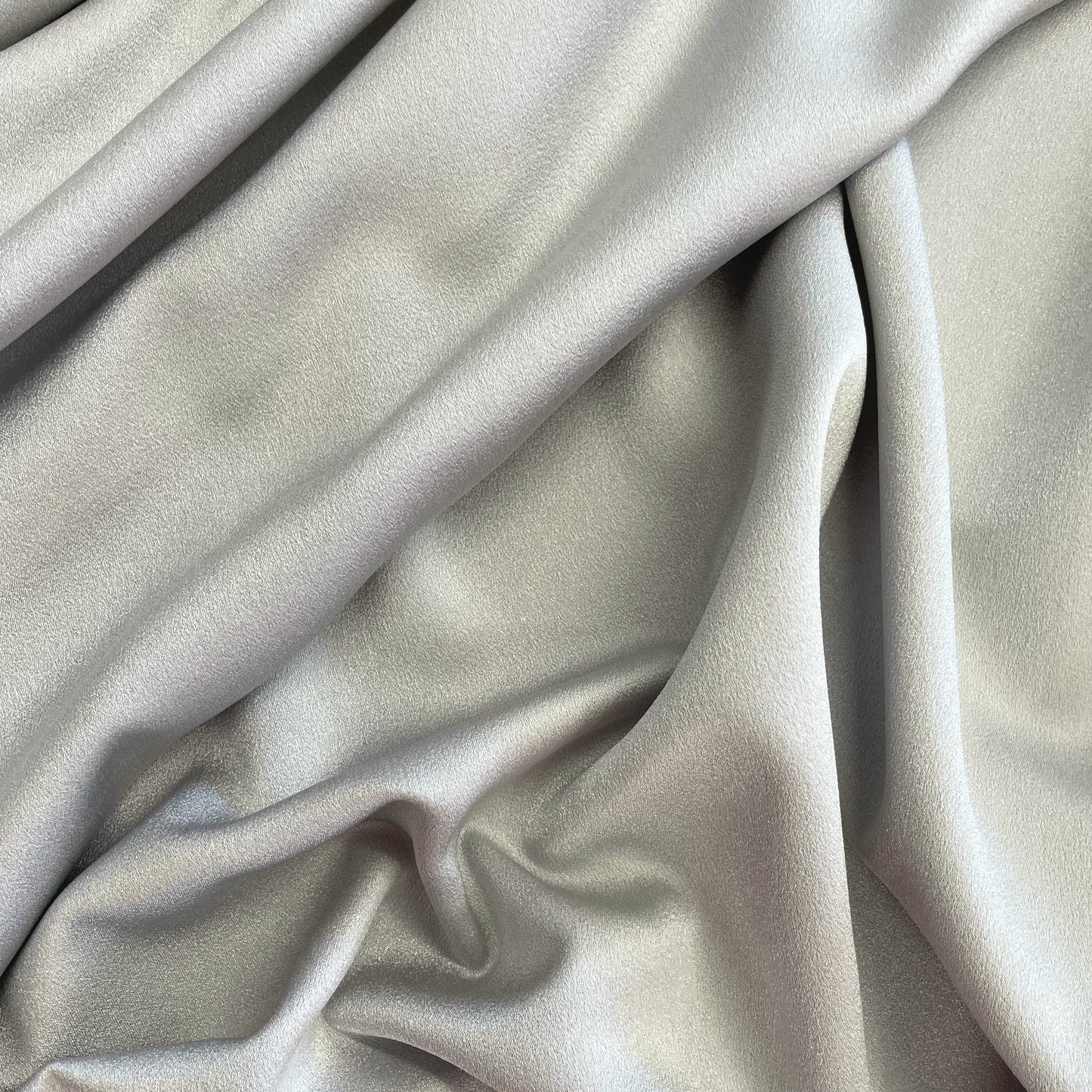 Satin Backed Crepe - Silver Grey