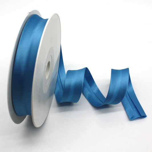 Satin Bias Binding - Kingfisher Blue