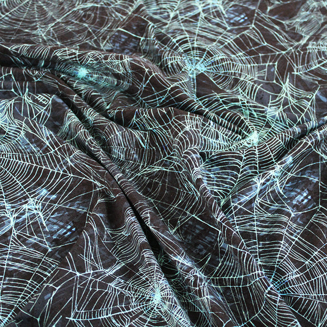 Neon Spider Web Cotton Jersey