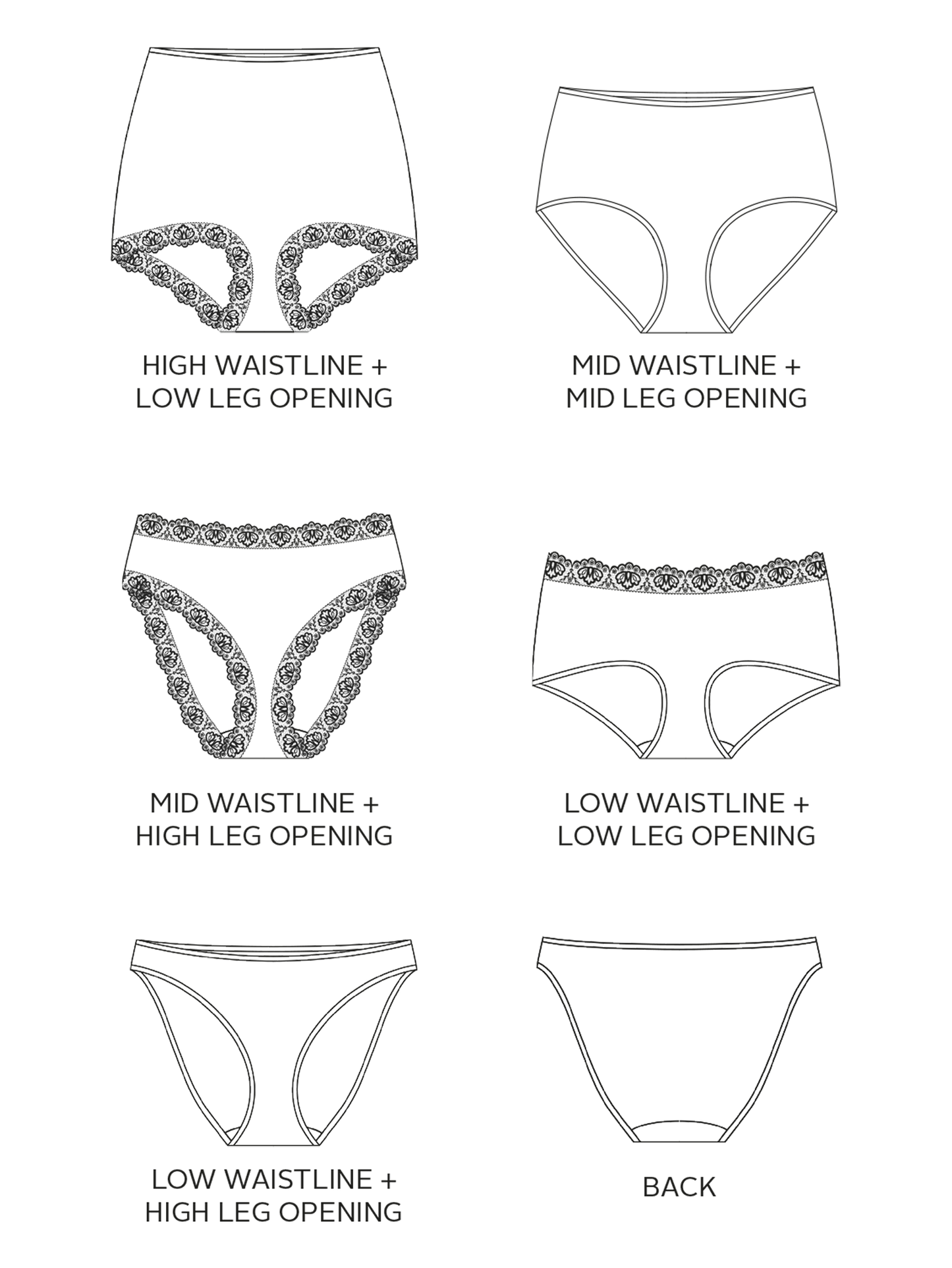 Types of outlet knickers