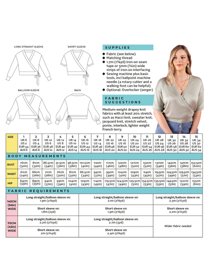 Tilly and the Buttons Pearl Cardigan - Sizes UK 6-34