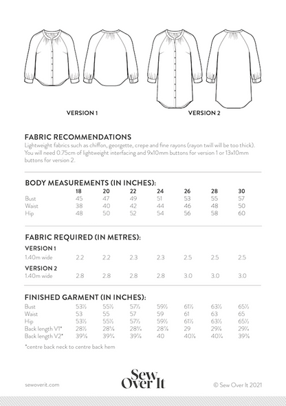 Sew Over It Zadie Blouse