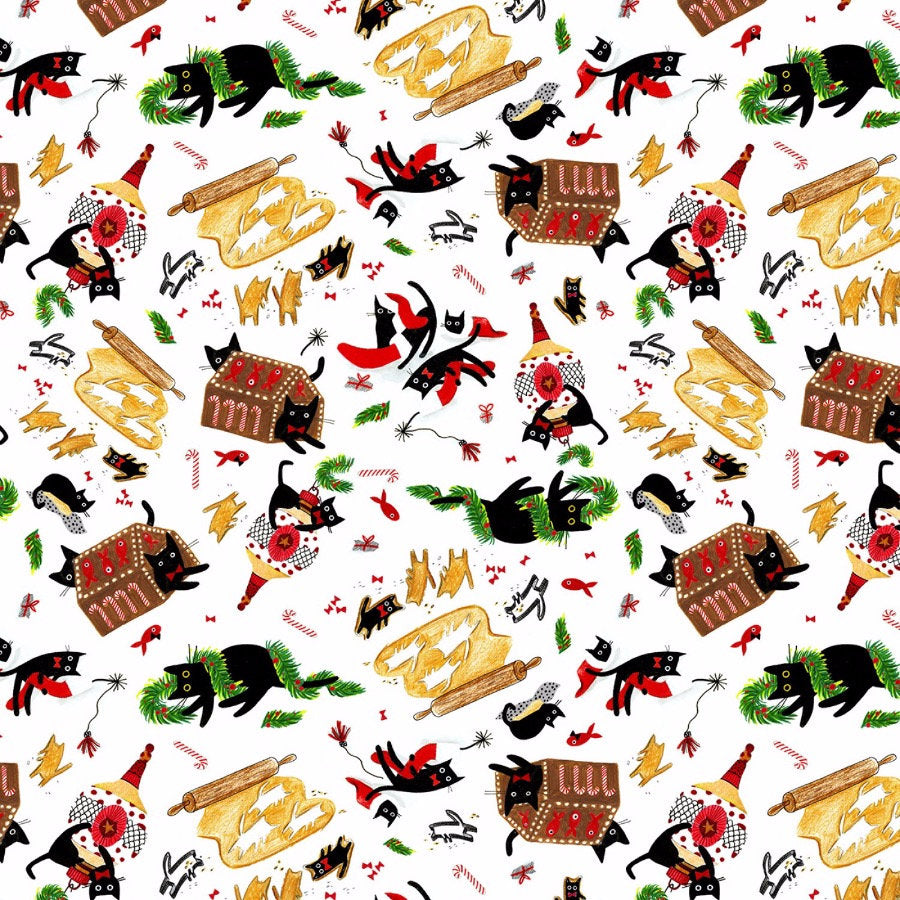 Meowy and Bright - Dear Stella Fabric