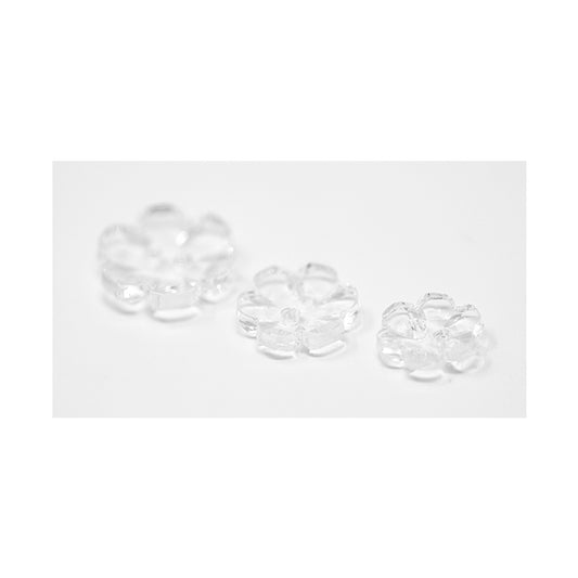 Transparent Flower Buttons