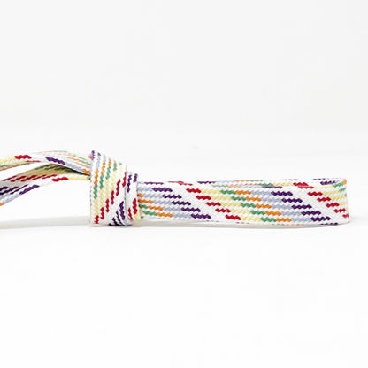 14mm Flat Drawstring Tape - Light Rainbow