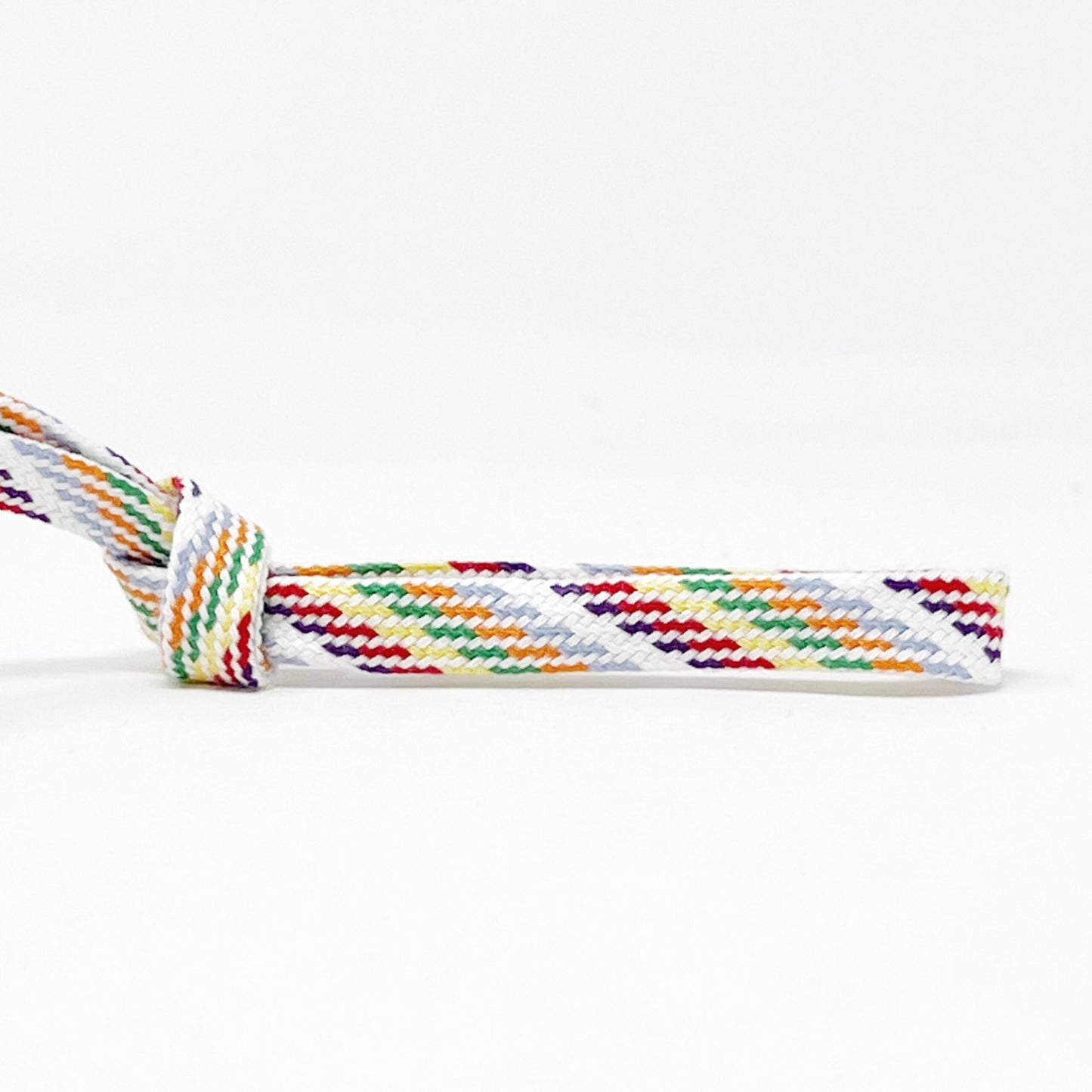 8mm Flat Drawstring Tape - Light Rainbow