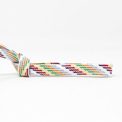 8mm Flat Drawstring Tape - Light Rainbow