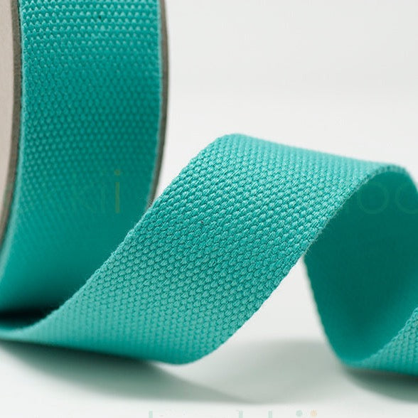 38mm Cotton Webbing - Turquoise