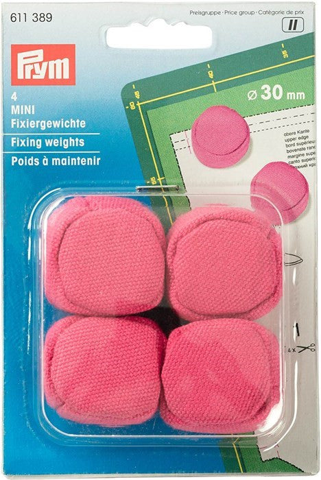 Prym Mini Fixing Weights - 30mm - Pink