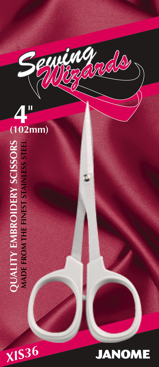 Janome Sewing Wizards 4" Embroidery Scissors