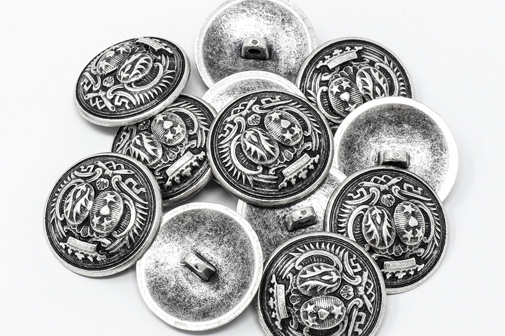 Metal Shanked Buttons - Coat of Arms