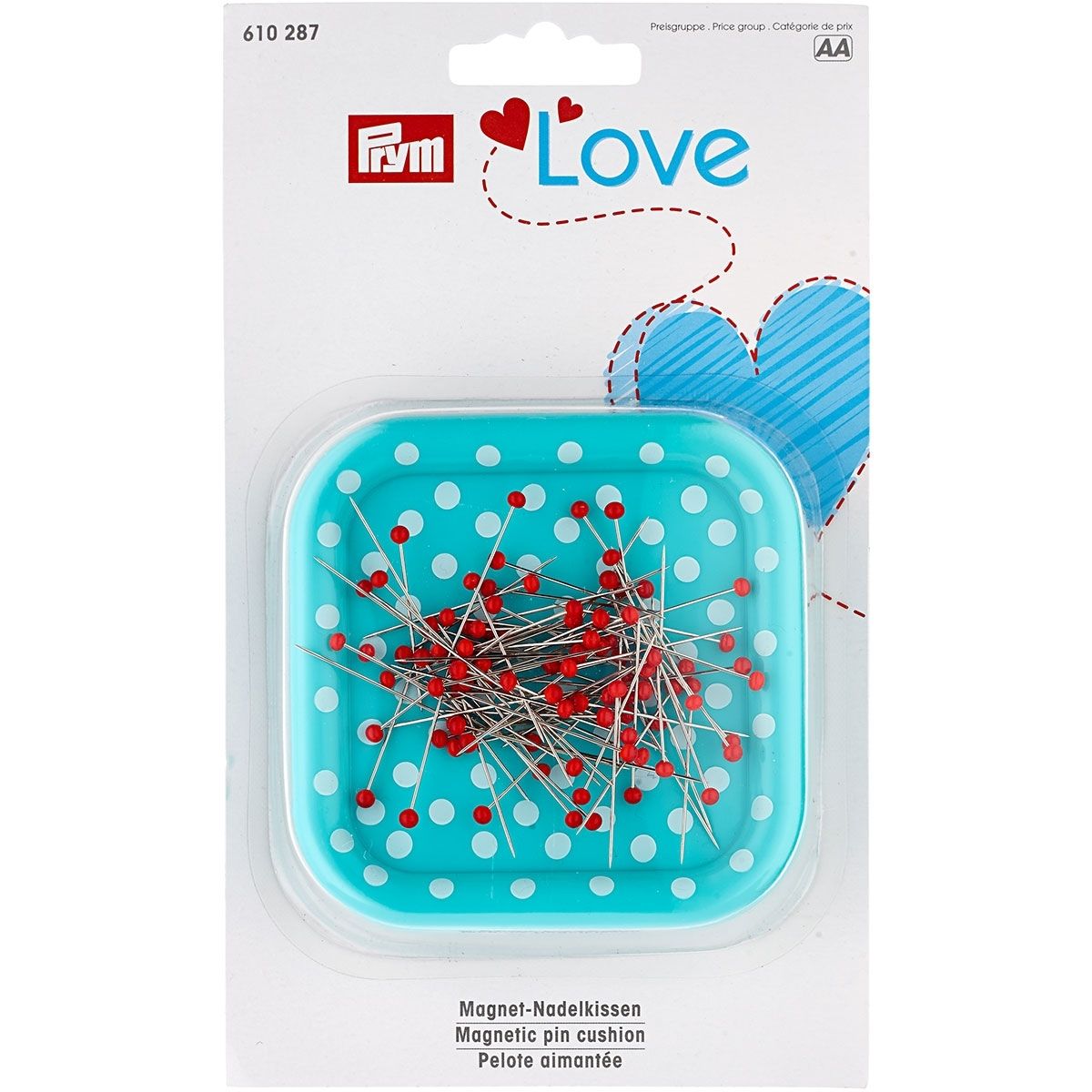 Prym Love Magnetic Cushion & 9g Glasshead Pins