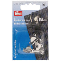 Prym Trouser and Skirt Hooks/Bars 9.5 mm Silver